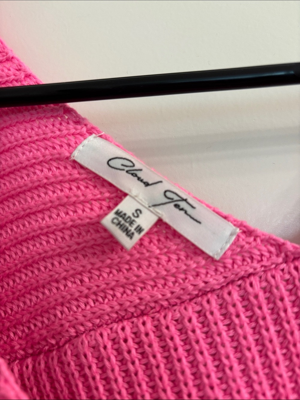 Bright Hot Pink Knit Button-Front Crop Sweater - Picture 2 of 8